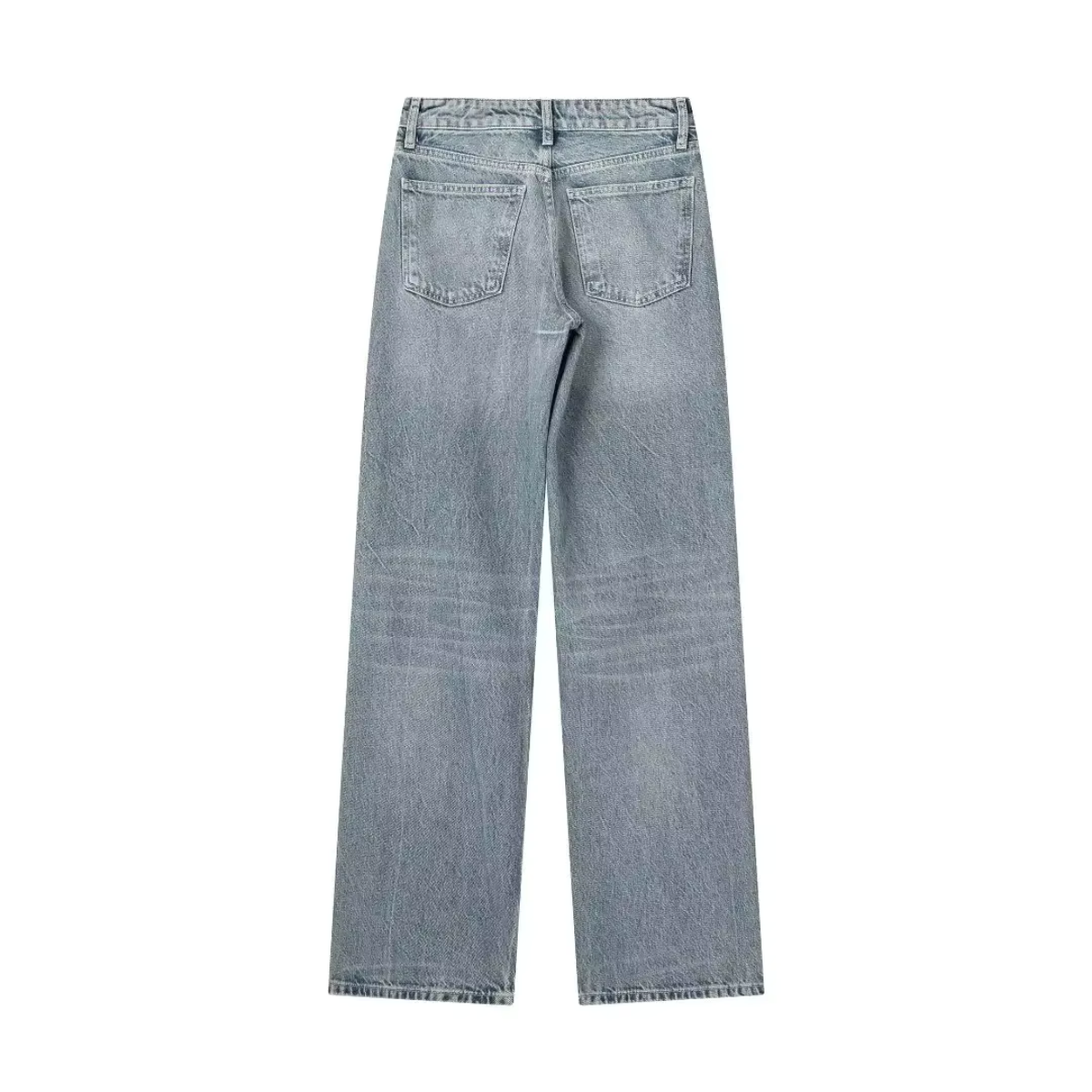 Glyzel - Lichte denim jeans met hoge taille