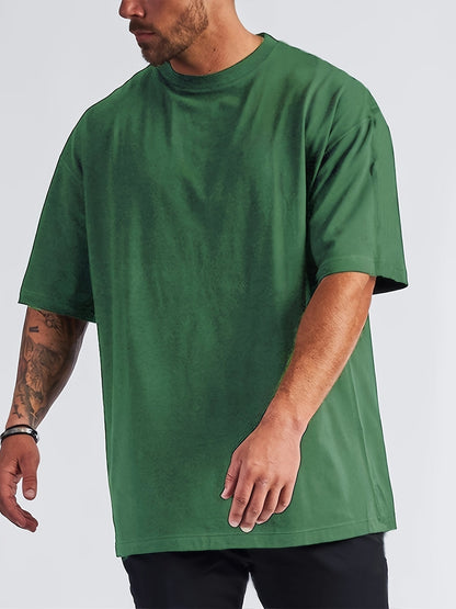 Malcom - Heren oversized T-shirt met verlaagde schoudernaden