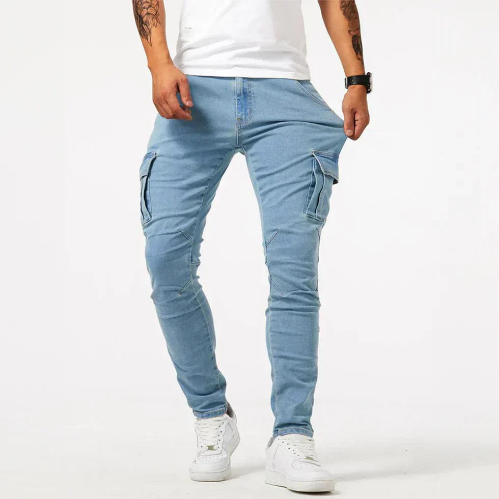 Macaulay - Heren slim-fit cargo jogger broek