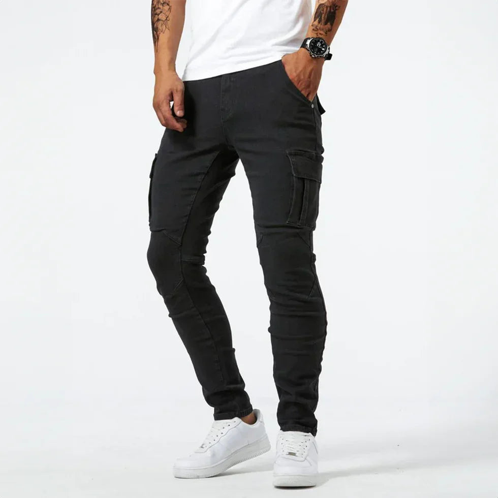 Macaulay - Heren slim-fit cargo jogger broek