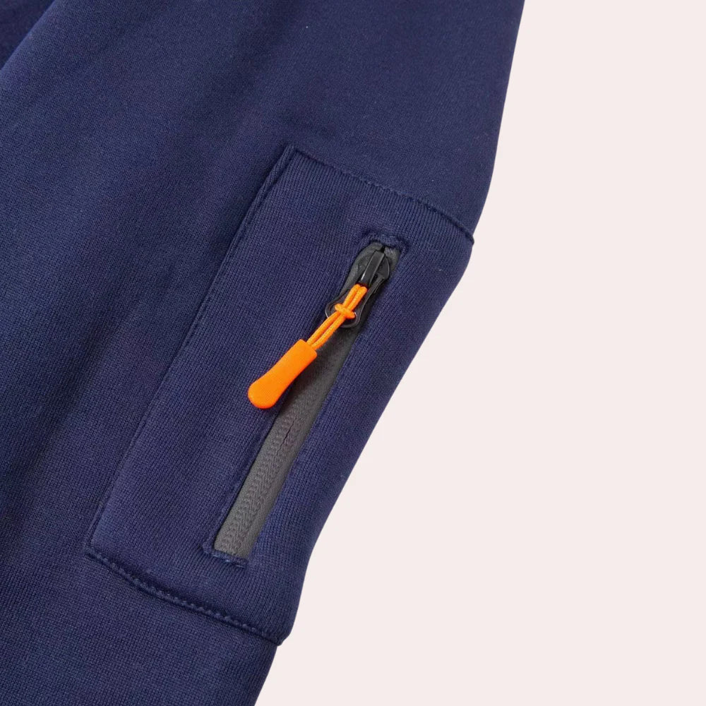 Aeneas - Comfortabele half-zip hoodie voor heren