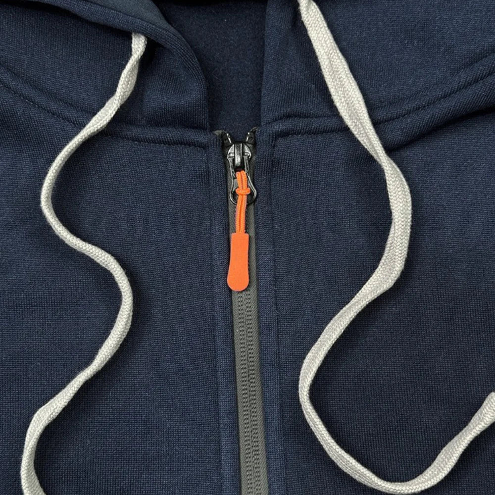 Aeneas - Comfortabele half-zip hoodie voor heren