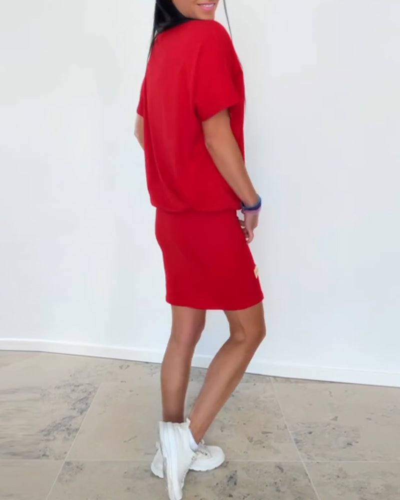 Katarzyna - Casual damesjurk met t-shirt look