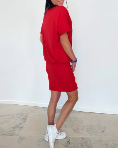 Katarzyna - Casual damesjurk met t-shirt look