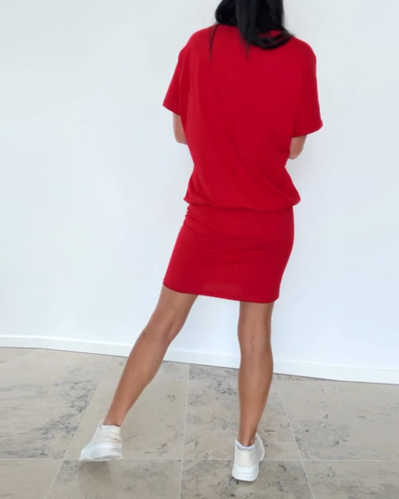 Katarzyna - Casual damesjurk met t-shirt look