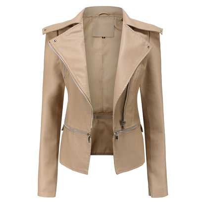 Hanna - Chique leren jacket afneembare onderkant