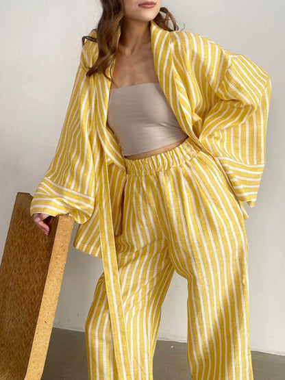 CosyCotton - Tweedelige lounge set katoen pyjama casual dames