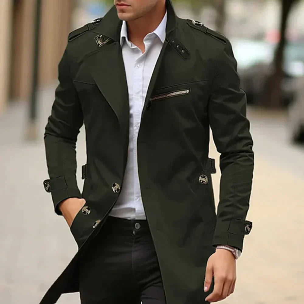 Anish - Klassieke heren trenchcoat