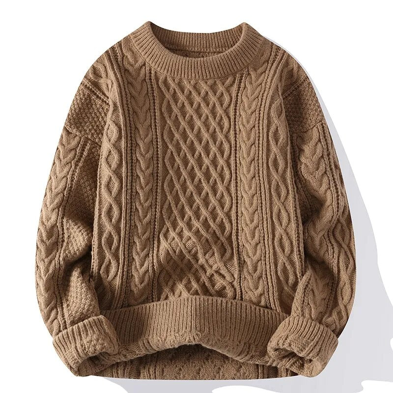 Casey - Cosy gebreide kabeltrui unisex