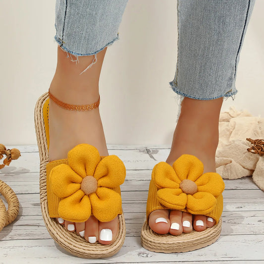 Flora - Zomer Bloemen Platte Slippers