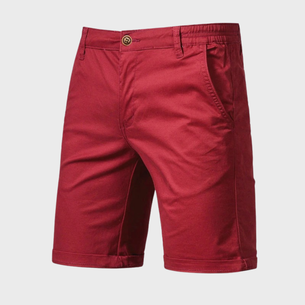 Wilfred - Heren chino short met elastische tailleband