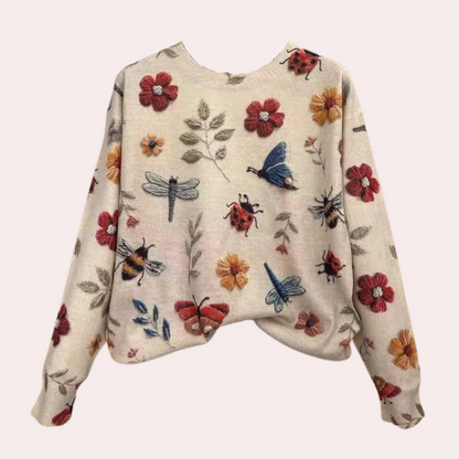 Edith - Floraal bedrukte sweatshirt voor dames