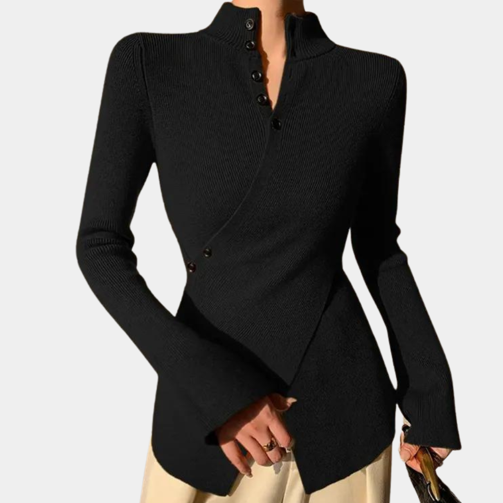 Rhoda - Sweater met omslag voor dames