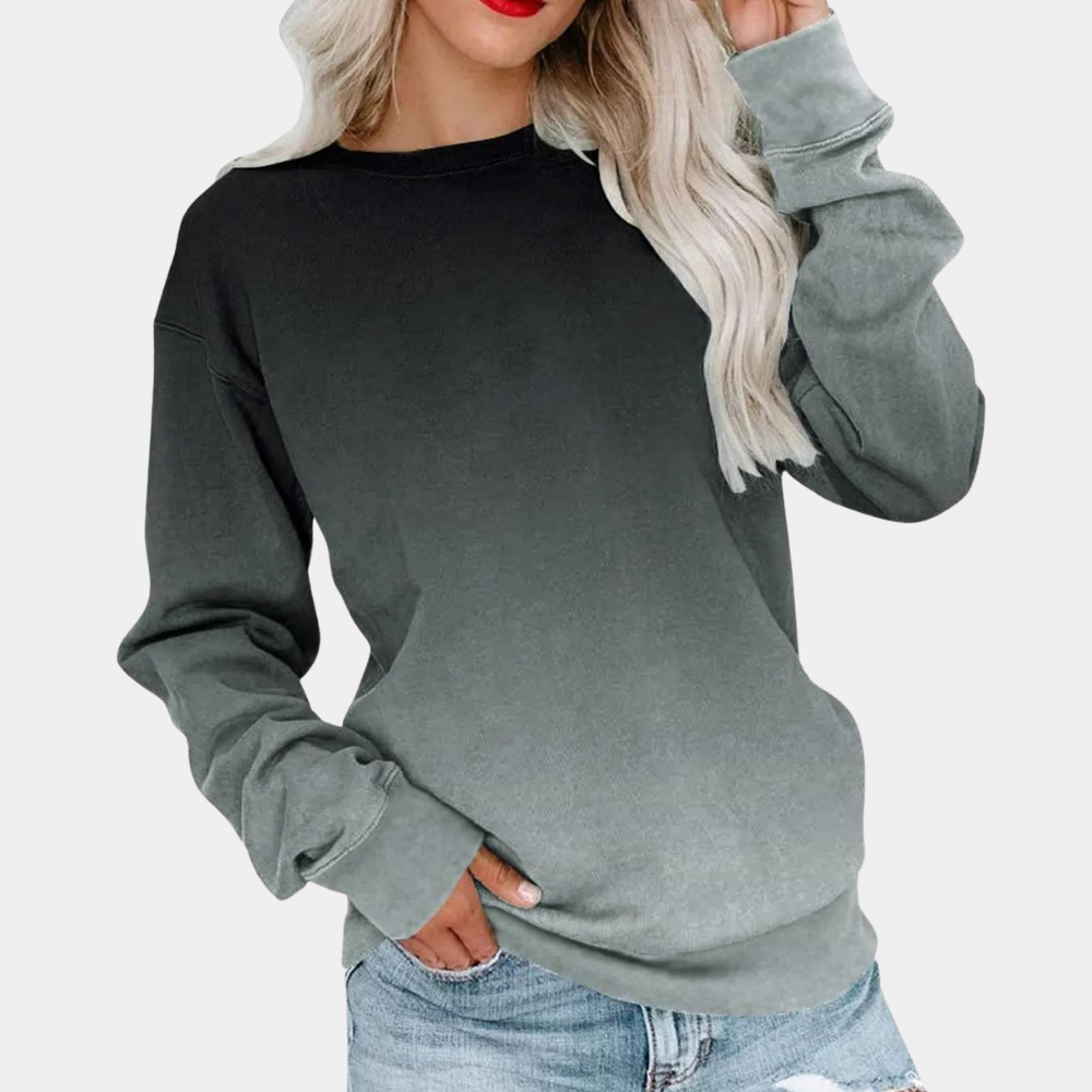 Opaline - Gradiënt casual sweatshirt met lange mouwen voor dames
