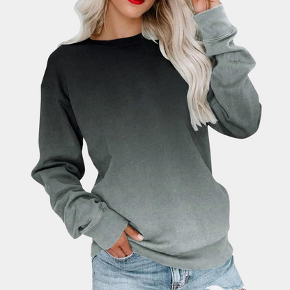 Opaline - Gradiënt casual sweatshirt met lange mouwen voor dames