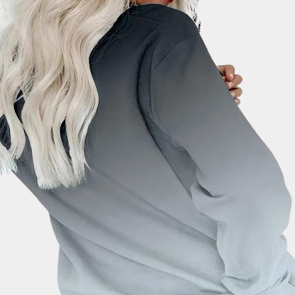 Opaline - Gradiënt casual sweatshirt met lange mouwen voor dames