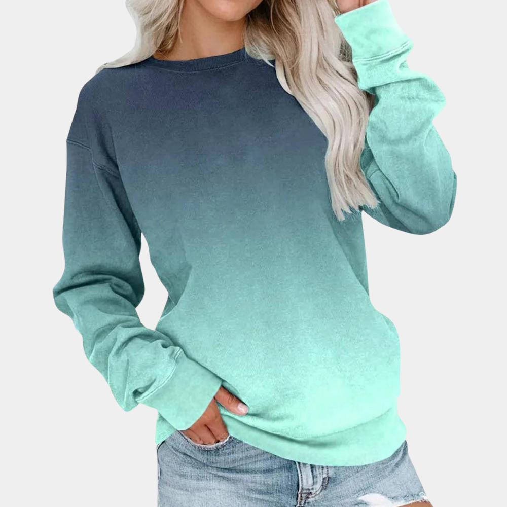 Opaline - Gradiënt casual sweatshirt met lange mouwen voor dames