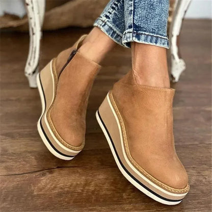 Alaska - Casual slip-on wedge laarsjes