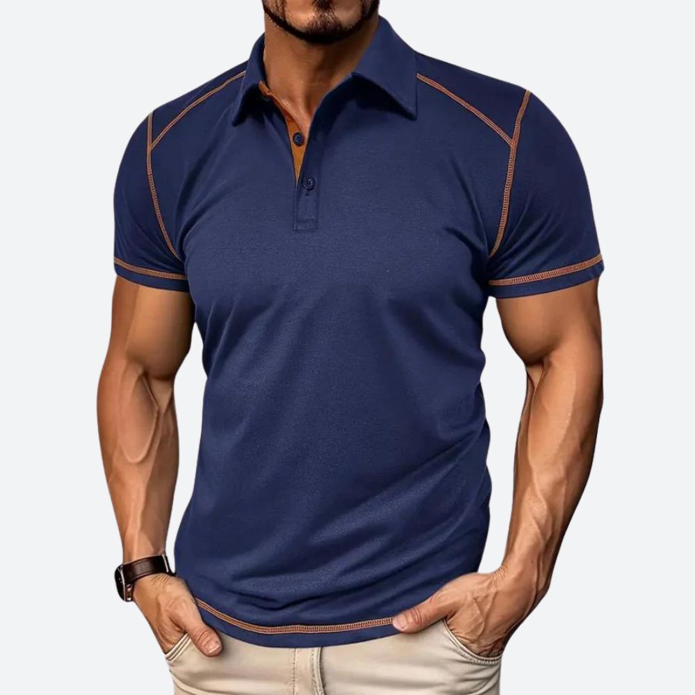 Elson | Casual herenpoloshirt