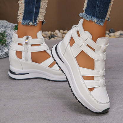 Valeska - Dames sneaker-sandaal met open zijpanelen