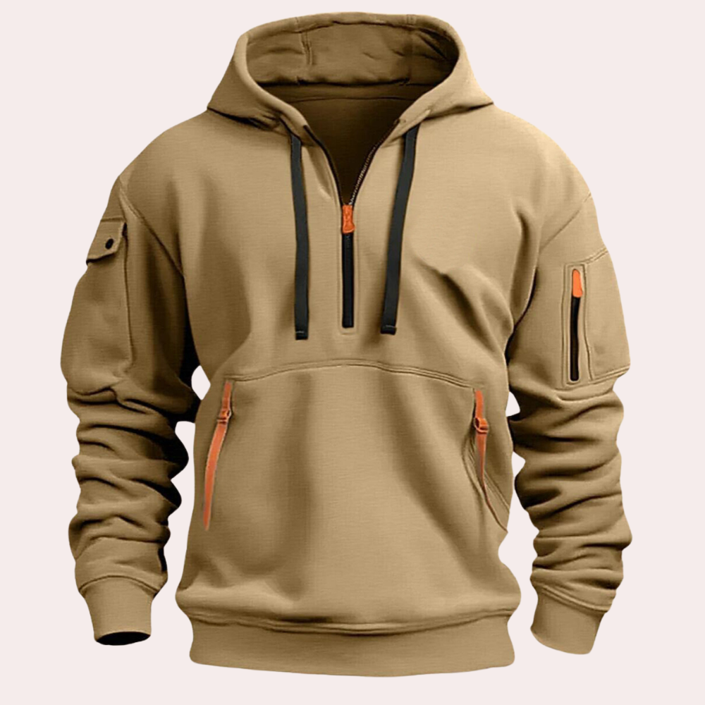 Sargon - Tactische Herenhoodie met ritszakken