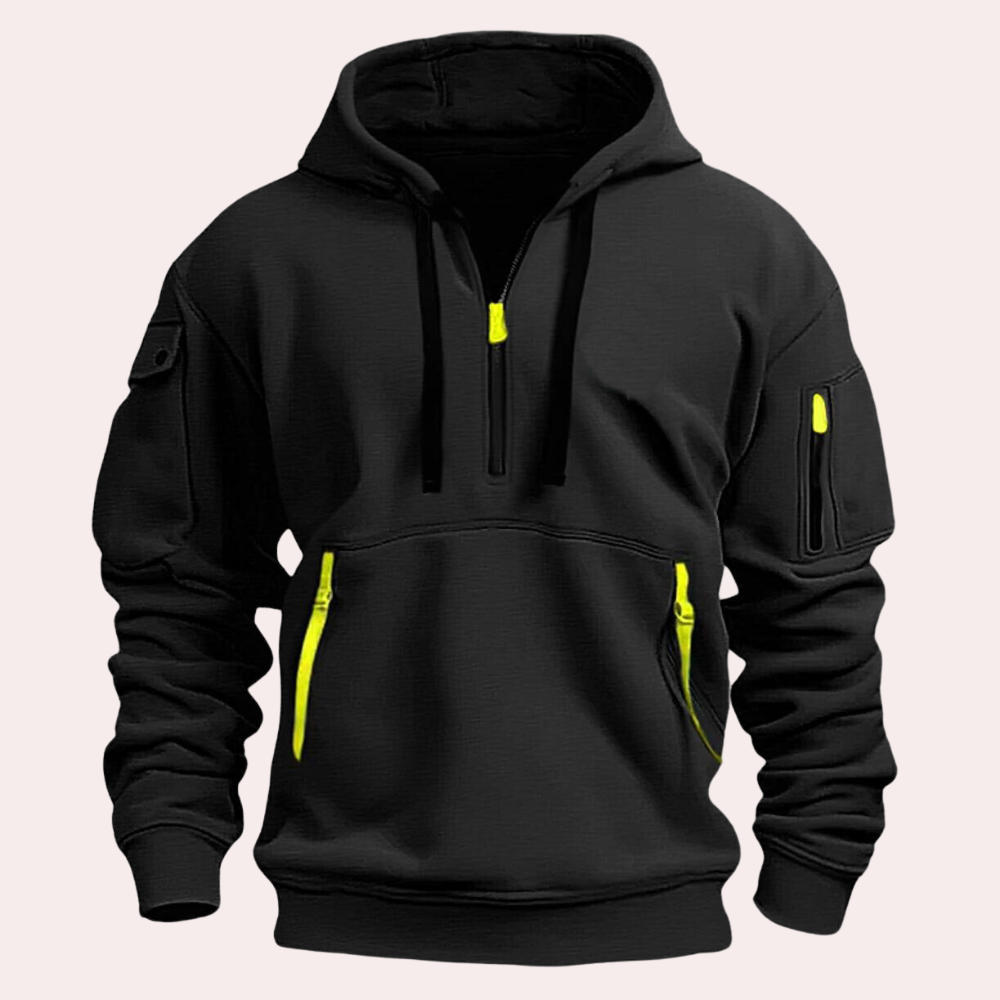 Sargon - Tactische Herenhoodie met ritszakken