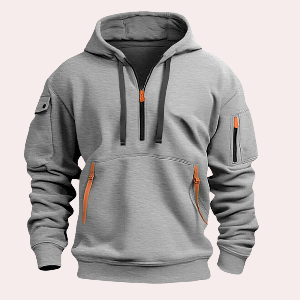 Sargon - Tactische Herenhoodie met ritszakken