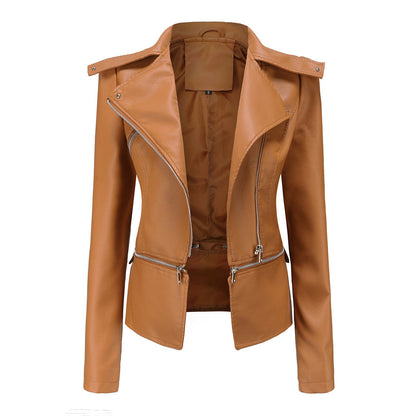 Hanna - Chique leren jacket afneembare onderkant