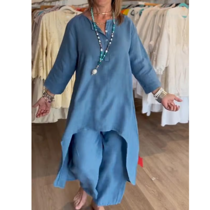 Adele – Loungewear set met oversized tuniek voor dames