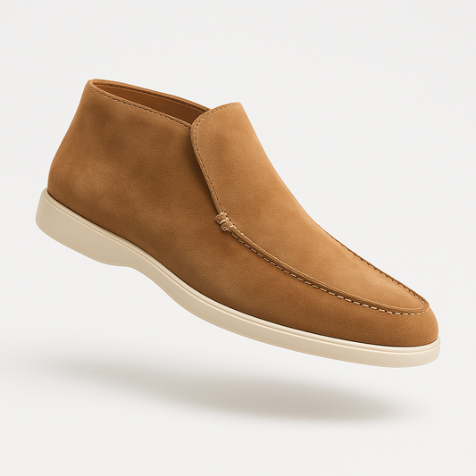 Zivora | Heren old money suède loafers enkelhoogte