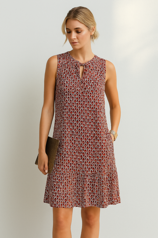 Julia – Elegante midi jurk patroon lente