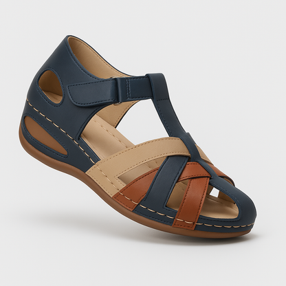 Summer Breeze | Dames sandalen met contrasttint