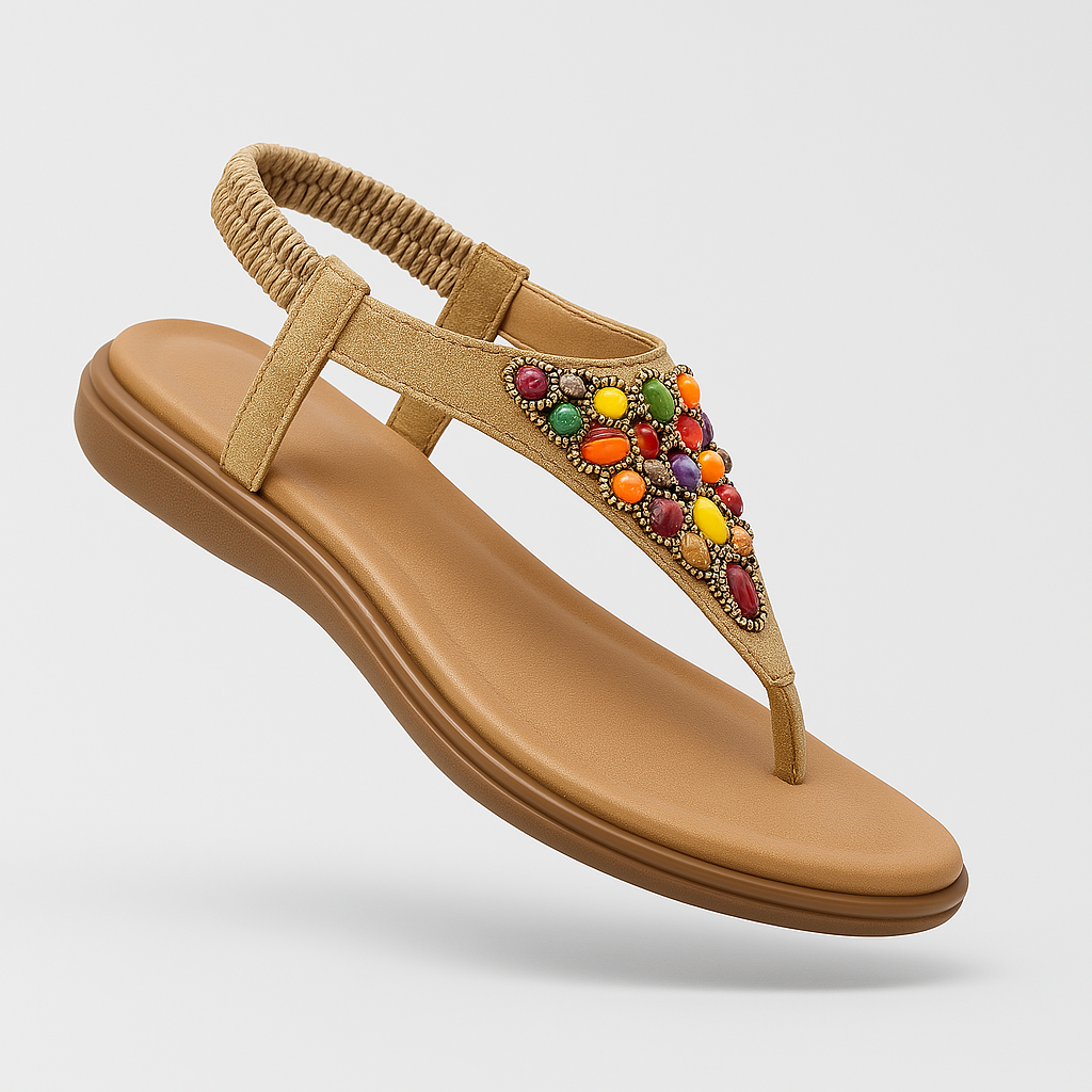Summer Breeze | Retro Platte Dames sandalen