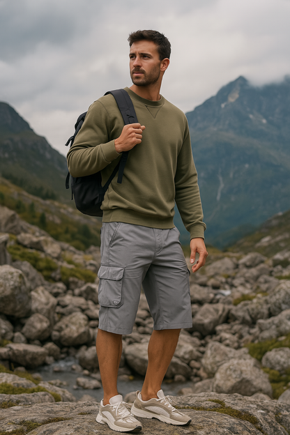 Marc - Heren cargoshort met lange pijp en zakken