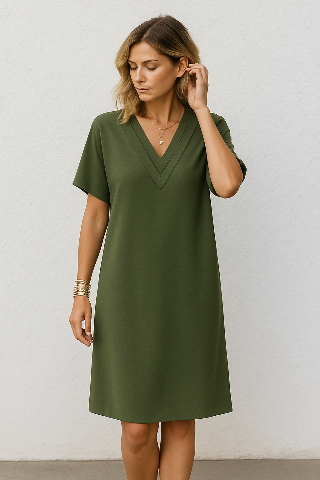 Ann - Chique urk met V-Hals | Stijlvol en Comfortabel