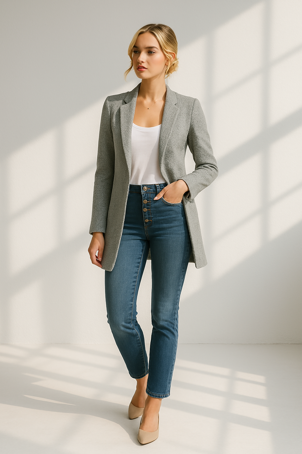 Bellerose | Zachte blazer met open voorkant