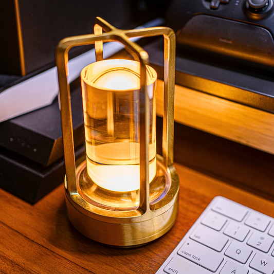 Draadloze Oplaadbare Kristallen Lantaarn LED-lamp