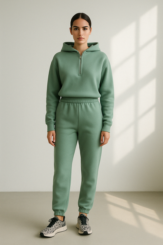 Comfortabel Trainingspak Pullover met Rits  voor Dames - Eva