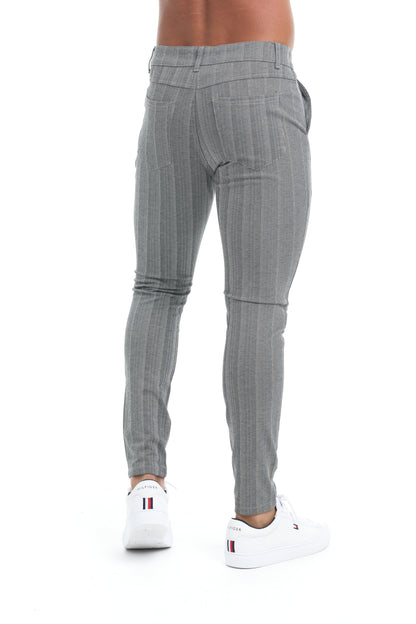 Rodrigo - Heren slim-fit geruite broek