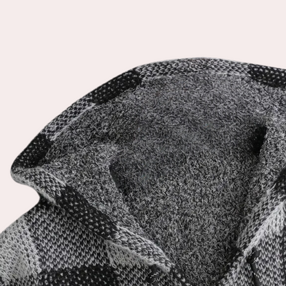 Benny - Geruite hoodie voor heren