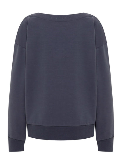 Rory - Relaxed fit sweatshirt met reliëfontwerp op de voorkant