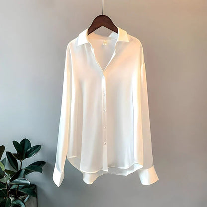 Addie - Luxe comfortabele blouse met lange mouwen