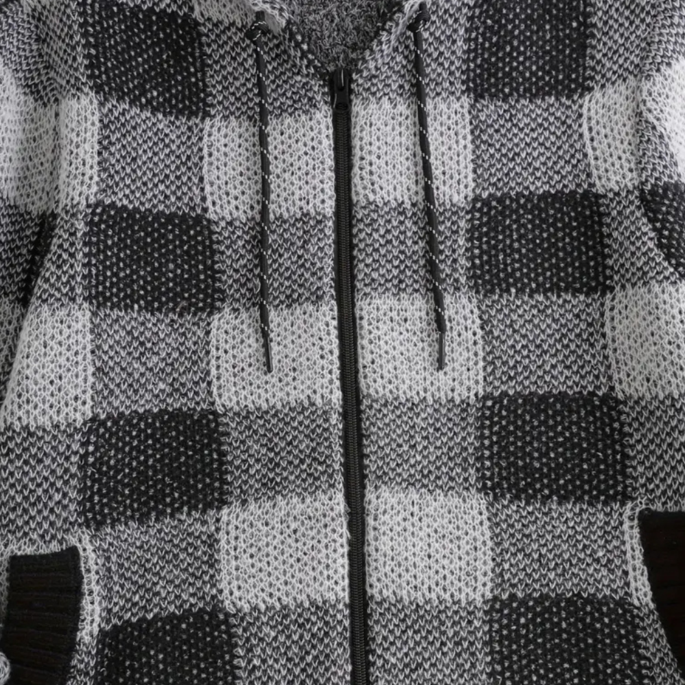 Benny - Geruite hoodie voor heren