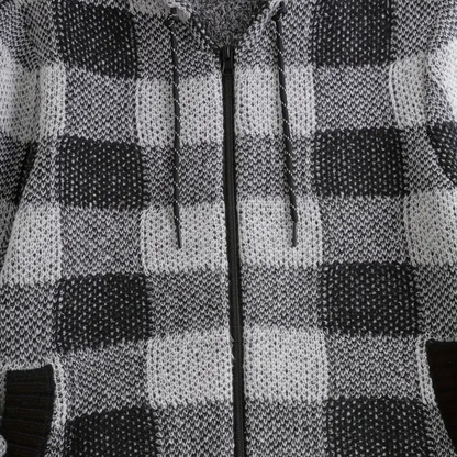Benny - Geruite hoodie voor heren