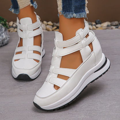 Valeska - Dames sneaker-sandaal met open zijpanelen