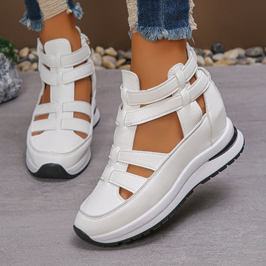 Valeska - Dames sneaker-sandaal met open zijpanelen