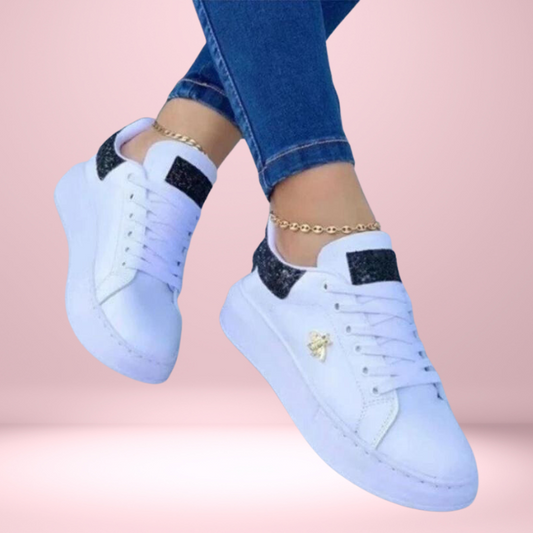 Brunhilde - Lage damessneakers met glitterdetail