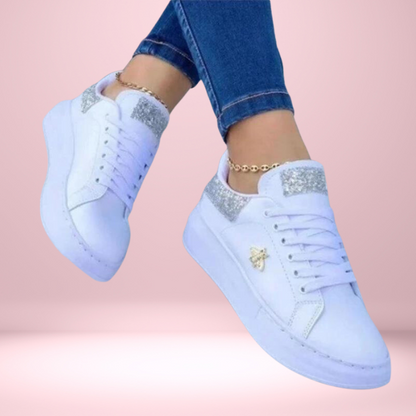 Brunhilde - Lage damessneakers met glitterdetail