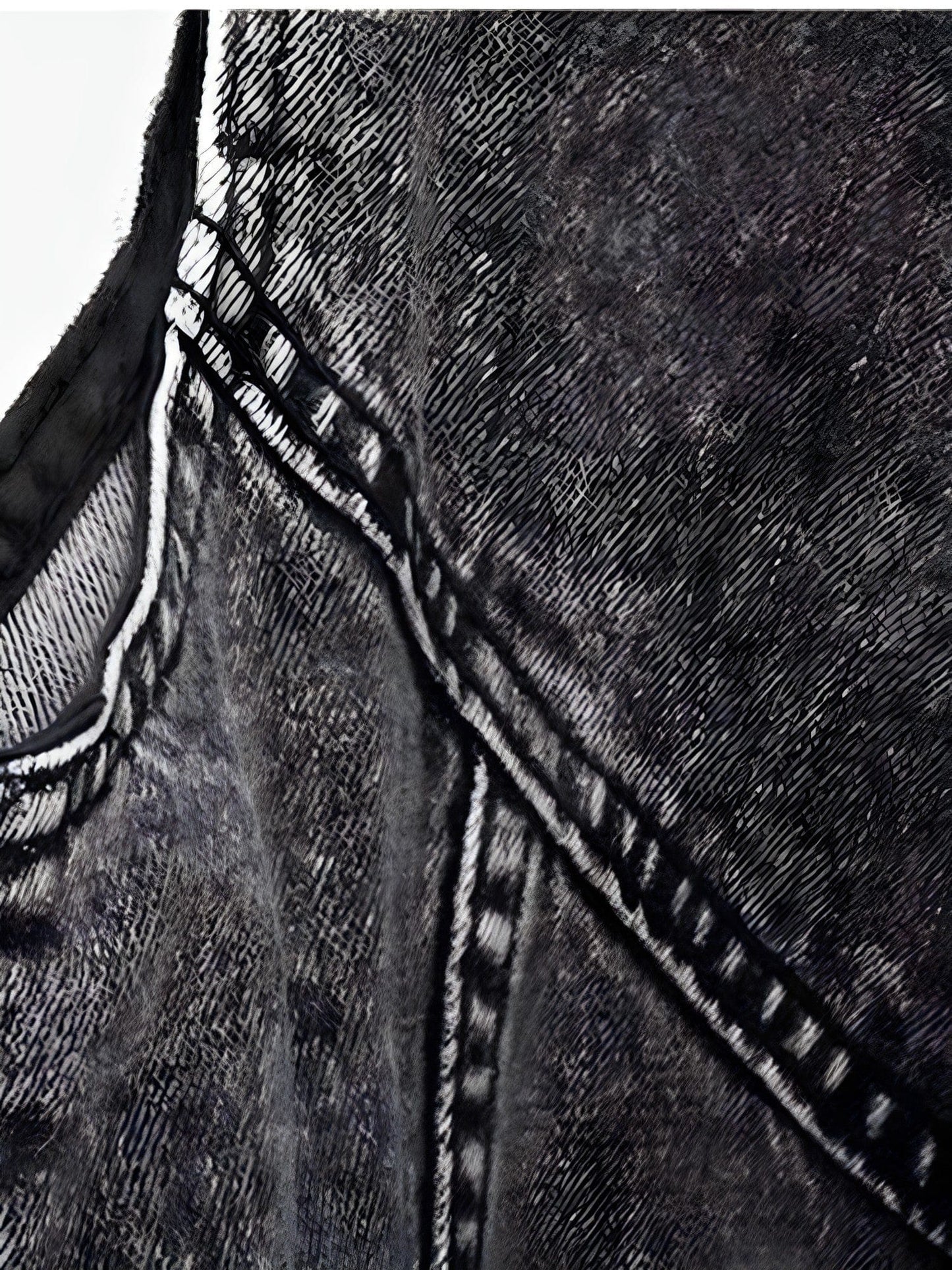 Jana - Dames biker gilet met ritsdetails en washed look