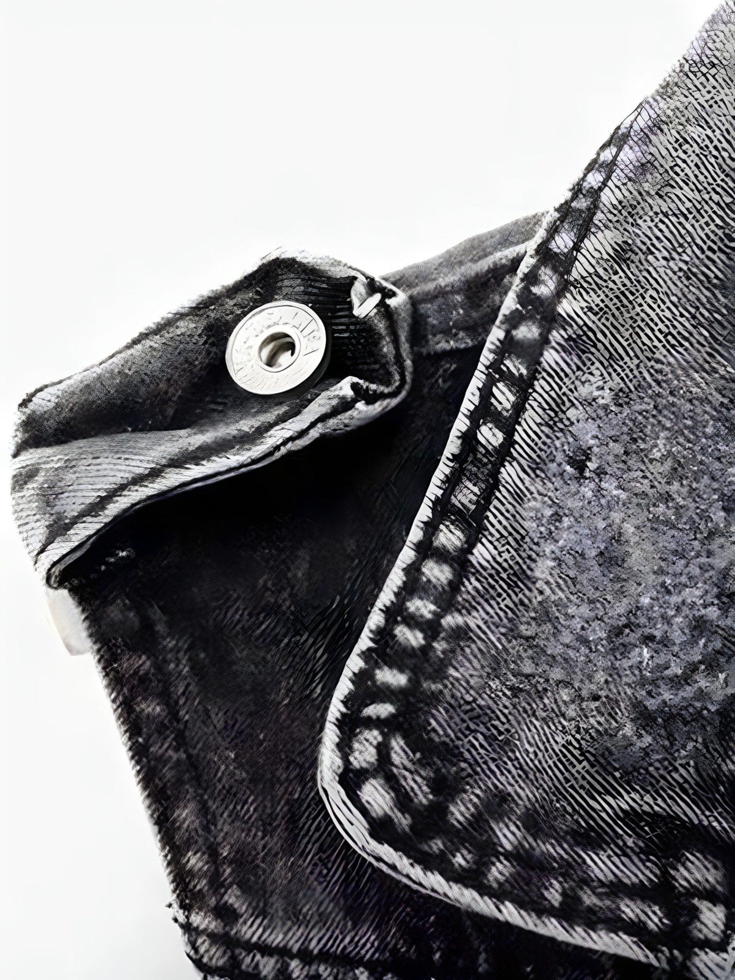 Jana - Dames biker gilet met ritsdetails en washed look